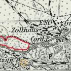 Na czerwono- zaznaczono tytułowe przyczółki (wikipedia)