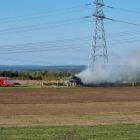 Pożar siana w Jaworznie