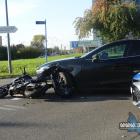 Zderzenie motocykla z autem