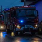 Pożar sadzy w Ciężkowicach. Fot: Fotografia Ratownicza Gabriel Wilk