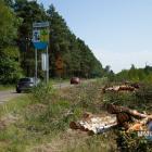 ROzpoczęły się prace przy rozbudowie drogi Jaworzno Bukowno 1061K.Fot. Patrycja Koprzak