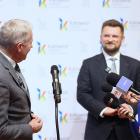 Konferencja prasowa - przyszłość lotniska w Pyrzowicach . fot. Andrzej Grygiel / UMWS