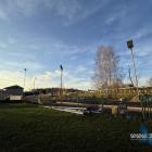 Zniszczone oświetlenie na stadionie LKS Ciężkowianka Jaworzno