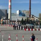 Śląscy policjanci z drogówki w zmaganiach w Jaworznie. Foto Policja Jaworzno