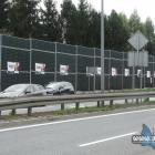 Zniszczone banery wyborcze