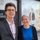 Szymon Kałuża i mama Monika 