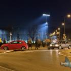 Kolizja na rondzie w Jaworznie