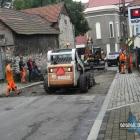 Usuwanie kostki brukowej z ul. św. Barbary
