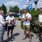Przywitanie mieszkańców Jaworzna po zdobyciu Mont Blanc