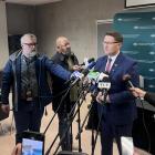 Uroczyste podpisanie umowy na termomodernizację budynku OSP w Goleszowie