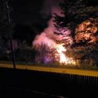 Pożar samochodu na ulicy Tetmajera
