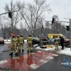 Zderzenie dwóch samochodów na Osiedlu Stałym