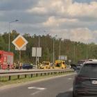 Kolizja na skrzyżowaniu w Jaworznie, przed tzw. wąskim gardłem w kierunku Sosnowca