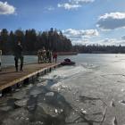 Szkolenie służb nad Zalewem Sosina. Fot. KMP Jaworzno