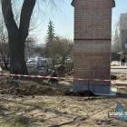 Pracę budowalne na skwerze przed kapliczką gietrzwałdzką