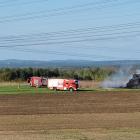 Pożar siana w Jaworznie