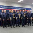Wręczenie nagród w konkursie na najlepszego dyżurnego w w województwie śląskim Fot....