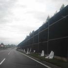 Zniszczone banery wyborcze. Fot: Michał Kirker