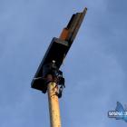 Zniszczone oświetlenie na stadionie LKS Ciężkowianka Jaworzno