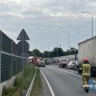 Czołowe zderzenie na estakadzie w Byczynie