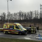  Kolizja dwóch aut na skrzyżowaniu ulic Radwańskich i Reja