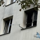 Pożar przy ul. Chopina Boczna w Jaworznie