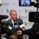 Konferencja prasowa - przyszłość lotniska w Pyrzowicach . fot. Andrzej Grygiel / UMWS