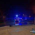 Dachowanie samochodu na ulicy Towarowej. Fot. Patrycja Koprzak