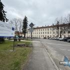 Teren przed dworcem PKP w Szczakowej