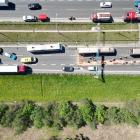Wypadek na autostradzie A4 w kierunku Katowic. Fot Policja Śląska
