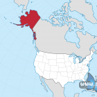 Alaska na mapie Ameryki Pn. (wikipedia)