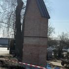 Pracę budowalne na skwerze przed kapliczką gietrzwałdzką