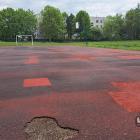 Zaplecze sportowe przy nowej siedziby CKZiU w Jaworznie przy ulicy Towarowej. Fot....
