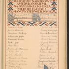 Podpisy uczniów ze szkoły na terenie Jaworzno Wysoki Brzeg