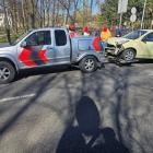 Kolizja przy Parku Lotników. Fot: Andrzej Bolek