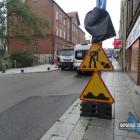 Usuwanie kostki brukowej z ul. Mickiewicza