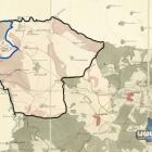 Przybliżony obszar Ekonomii Jaworznickiej w 1 poł. XIX wieku