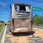 Wypadek na autostradzie A4 w kierunku Katowic