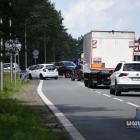 Zderzenie dwóch samochodów na wysokości zjazdu z autostrady w dzielnicy Jeleń.