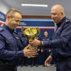 Wręczenie nagród w konkursie na najlepszego dyżurnego w w województwie śląskim Fot....