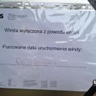 Winda nieczynna do odwołania