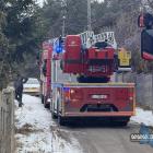 Pożar sadzy komina w Byczynie