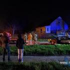 Dachowanie samochodu na ulicy Towarowej. Fot. Patrycja Koprzak