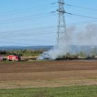 Pożar siana w Jaworznie