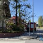 Służby interweniują na ul. Sportowej