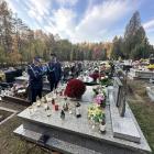 Jaworzniccy policjanci uczcili pamięć bohaterów. Fot. KMP Jaworzno