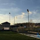 Zniszczone oświetlenie na stadionie LKS Ciężkowianka Jaworzno