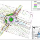 Plan ronda na skrzyżowaniu. Olszewskiego i Jana Pawła II