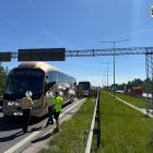 Wypadek na autostradzie A4 w kierunku Katowic