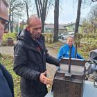 Odsłonięcie makiet w parku przy ul. Zielonej 